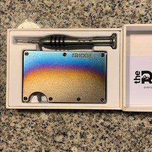 Ridge wallet - titanium - burnt edition